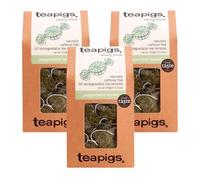 Teapigs Peppermint Leaves Tea 50 Tea Temples x 3 - Naturally Coffeine Free Whole Leaf - Herbal, Fresh & Cooling, Biodegradable Sachets with Welari Thank You Card | (3 Pack)