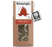 teapigs Pumpkin Spice Chai Tea - Caffeine-Free Chai Tea Bags with Cinnamon, Cardamom & Clove - Decadent and Comforting Blend - 15 Temples