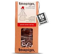 teapigs Spiced Winter Red Tea Bags - Rooibos Herbal Blend with Cinnamon, Orange Peel & Whole Spices - Festive & Warming Caffeine-Free Tea - 15 Eco-Friendly Biodegradable Tea Temples (1 Pack)