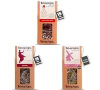 teapigs Winter Warmer Bundle - Spiced Winter Red, Chai & Liquorice & Peppermint - Cosy Speciality Teas for Colder Months - Herbal Tea Selection & Sampler - 3x15 Temples