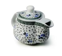 Teapot 18oz 500ml Blue White Porcelain China Stainless Steel Infuser for Kungfu Tea Classical