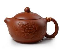 Teapot 200ml Chinese Yixing Clay Genuine Xishi Pot Kungfu Tea Handmade Infuser for Loose Tea Zhuni Zisha
