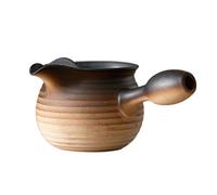 Teapot Beige Big Full One Person Drinking Teapot Pottery Pot Charcoal Fire Small Tea with Handle to Cook Tea Tea Set Tea Pots(C-450ml)