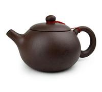 Teapot Chinese Gongfu cha Xishi Pot 7oz /210cc Purple clay ceramics Zini for Loose Tea (Dark brown)
