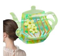 Teapot Claw Clips | Anti-Slip Hair Jaw Clamp - Small Clips for Women Girls, Strong Grip Hair Catch, Hair Accessories for Long Hair