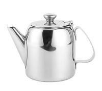 Teapot Coffee Pot Teapot Stainless Steel Kettle Cold Water Jug Short Spout for Hotel Restaurant (20oz(Approx.500ml))
