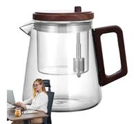 TEAPOT Filter, Glass Teapot with Infuser | Transparent Inner Tank Telex for Water Separation,Ergonomic Comfort Restaurant Heat Resistant Tea for Living Room