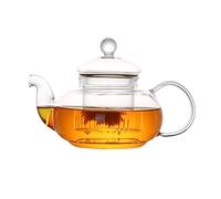 Teapot Heat Resistant Glass Teapot Office Tea Maker with Filter Minimalist Transparent Coffee Maker, 1000ML Tea Kettle