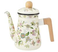 Teapot High Temperature Resistant Enamel with Wooden Handle 1.2l