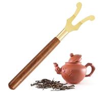 Teapot Lid Holder Wooden - Modern Versatile Lightweight Sleek Handle Ergonomic Metal Fork, Tetsubin Kung Fu Hot, Tea Pot, Japanese Kettle | Tetsubin Kung Fu Hot Tea Pot, Japanese Kettle