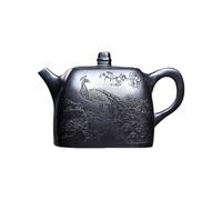 Teapot Retro Black Mud Square Teapot Home Tea Room Single Maker Teaware