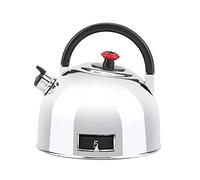 Teapot Shaped 60 Minute Mechanical Kitchen Timer Stainless Steel Wind Up Timer with Loud Alarm for Cooking Baking Office Salon Lab Silver 7.5cm