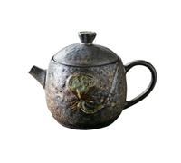 Teapot,Teapots, Handmade Chinese Rough Pottery Teapot - Single Serve Ceramic Tea Set with Built-in Filter,Kettle