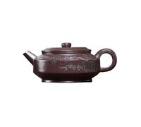 Teapot Vintage Purple Clay Carved Zhongfang Zhou Plate Teapot Office Decoration Tea Set Tea Maker