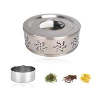 Teapot Warmer, Stainless Steel Tea Warmer Tea Pot Warmer Stand Hollow Out Candle Heating for Glass and Other Heatproof Teapots Heating Tea, Milk Tea, Coffee And Milk
