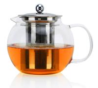 Teapot with Filter Glass Borosilicate Glass Strainer Coffee Pot