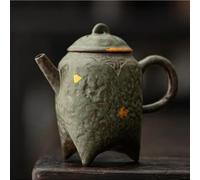 Teapots 160ml High Grade Bronze Glaze Teapot Aesthetic Old Rock Mud Pot Tea Maker Kettle with Filter Kung Fu Teaware Decoration Porcelain Tea Set Portable Tea Set(A)
