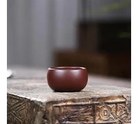 Teapots Authentic Yixing Purple Clay Tea Set Accessories 4 Pcs/Set 40ml Teacup Handmade Bowl Travel Meditation Cup Porcelain Tea Set Portable Tea Set(C)