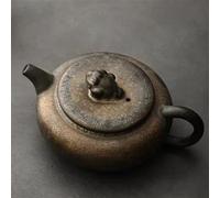 Teapots Ceramic Pot Hand Ewer Small Tea Making Device Kettle Japanese Style Handmade Vintage Gilding Teapot Kung Fu Set Porcelain Tea Set Portable Tea Set(C)