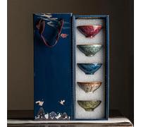 Teapots Chinese Master Cup Ceramic Mug Teacup Kung Fu Tea Set Bowl Household Jianzhan Five Elements Porcelain Tea Set Portable Tea Set(C)