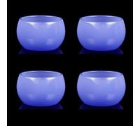 Teapots Chinese Style Tea Set Festival Imperial Purple Jade Porcelain Cup Heat-Resisting Glazed Stone Bowl Porcelain Tea Set Portable Tea Set(4pcs Set)