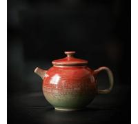 Teapots Chinese Tea Maker Kettle Kungfu Teaset Retro Garnet Red Glaze Ceramic Teapot Creative Coarse Pottery Small Single Pot 180ml Porcelain Tea Set Portable Tea Set