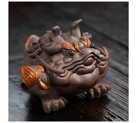 Teapots Chinese Tea Set Art Decoration Yixing Handmade Purple Clay Pet Toad Model Sculpture Crafts Porcelain Tea Set Portable Tea Set