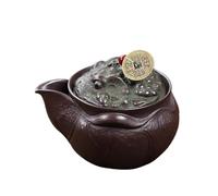 Teapots for Infusion Raw Ore Zisha Tea Maker Kettle 160ml Handmade Yixing Purple Clay Pot Small Capacity Golden Toad Hand Grab Teapot Porcelain Tea Set Portable Tea Set