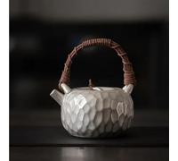 Teapots Handmade Gilt Silver Pot Hammer Pattern Lifting Beam Kung Fu Tea Set Ceramic Teapot Single Porcelain Tea Set Portable Tea Set