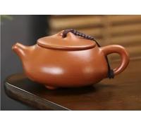 Teapots Handmade Kettle Tea Set Customized Gifts Authentic Yixing Teapot Purple Clay Xishi Pot Beauty Porcelain Tea Set Portable Tea Set(Type-F)