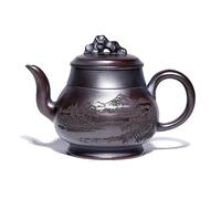 Teapots Handmade Pot Raw Ore Antique Red Mud Kettle Zisha Tea Set Drinkware 320ml Aesthetic Purple Clay Teapots Artists Porcelain Tea Set Portable Tea Set
