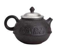 Teapots Japanese Tea Making Device Kettle Infuser Stoneware Handmade Silver Gilded Teapot Empty Zhai Old Rock Clay Dunhuang Pot Porcelain Tea Set Portable Tea Set