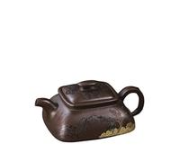 Teapots Kung Fu Tea Set Pot Handmade Purple Clay Collection, Jade Gold Sand, Splendid Mountain and River Porcelain Tea Set Portable Tea Set