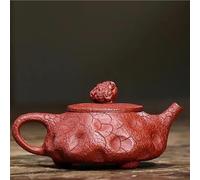 Teapots Raw Ore Ahongpao Handmade Tea Set Customized 170ml Yixing Pot Purple Clay Filter Stone Scoop Teapot Beauty Kettle Porcelain Tea Set Portable Tea Set