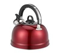 Teapots, Stove Whistling, Teakettle, Teapot with Ergonomic Handle, Large Capacity Heating Water Pitcher(Red)