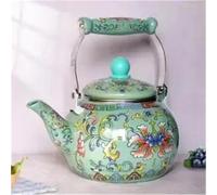 Teapots Teapot Induction Cooker Thicken 1.5L-5L Enamel Cold Kettle Boiling Hot Milk Porcelain Tea Set Portable Tea Set(Type-C)