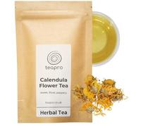 Teapro Calendula Tea 100g | Premium Marigold Loose Leaf Tea | Calendula Officinalis Caffeine Free Herbal Tea | Natural Dried Calendula Flowers