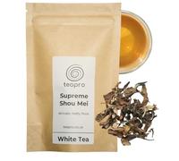 Teapro Supreme Shou Mei White Tea 60g | Longevity Eyebrow White Loose Leaf Tea | Premium Chinese Tea