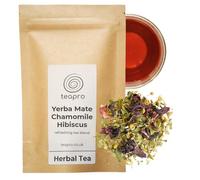 Teapro Yerba Mate Chamomile & Hibiscus Blend 100g | Natural Caffeine Source | Refreshing Yerba Mate Tea Blend