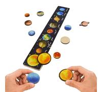 Teaque Wooden Puzzles Montessori Toys for 3-6 Year Old Boys Girls, Planets & Solar System Theme Wooden Puzzles as Birthday, Christmas Fun Educational Learning Gifts.
