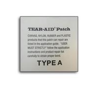 TEAR-AID Vinyl, Polyvinyl Chloride Self Adhesive Repair Patch for Fabric, Plastic, Canvas, Gore-Tex, and More - Clear, 75mm x 150mm