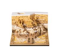 Tear Away Calendar 2025,Timepiece Calendar 2025,3D Memo Pad Time Piece Calendar Artsy Pads,Paper Carving Art Notepad DIY Sticky Post,3D Desk Calendar 2025 for Office Home Gifts Ornaments