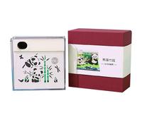 Tear Away Calendar, Tearable Paper Carving Art Craft, 2026 Paper Sculpture Calendar Panda Garden 3D Stereo Notepad, 3D Tear-off Calendars, 2026 Time SliceCalendar, Papers Sculpture Art Desktop