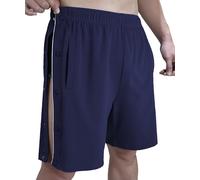 Tear Away Shorts for Men Post Surgery Snap Knee Leg Hip Surgical Leg Side Open Pants