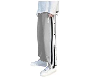 Tear Away Trousers Side Button Basketball Training Bottoms Post-Operative Rehabilitation Tear Away Pants Athletic Workout Joggers Wide Leg Sweatpants Tracksuit Bottoms Unisex