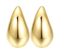Tear Drop Earrings Jewelry | Stud Earrings | Chunky Gold Earrings Lightweight Water Drop Earrings Fashion Jewelry for Women Girls, Small, PMMA, Unisex
