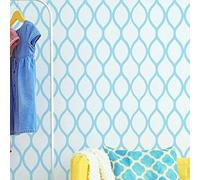 Tear Drop Nursery Lattice Pattern Stencil | Home Wall Decorating Art & Craft Stencil | Paint Walls Fabrics & Furniture | 190 Mylar Reusable Stencil (S/16x25cm/see images)