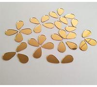 Tear Drop Shaped Mirror Mosaic Tile Mosaic Silver Real Mirror Glass 100pcs (Rose Gold, 15x30mm)