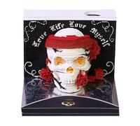 Tear Off Pages Calendar - 3D Paper Carving Art Notepad Removable Leaf Calendar Halloween Skull Design Planning Supplies Office Decoration