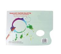 Tear off Palette 36 Sheets with Thumb Hole A4 Disposable Mixing Color Matching Paper Pad Sheets Oil Painting Pallet Pallete Art Greaseproof Artists Acrylic Papers for Watercolor Gouache Diy Art Craft